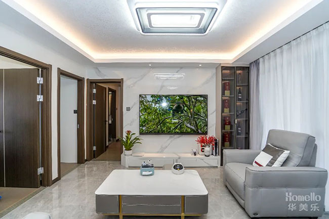 106㎡四居，簡約與色彩的和諧搭配，合理軟裝布局實用性拉滿